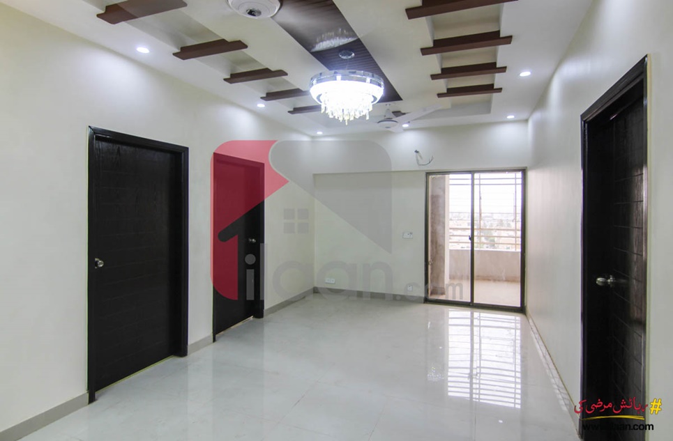 1500 ( sq.ft ) apartment for sale ( fourteenth floor ) in Harmain Royal Residency Apartments, Block 16, Gulshan-e-iqbal, Karachi