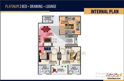 1150 ( sq.ft ) apartment for sale ( tenth floor ) in Gulshan-e-Maymar, Karachi ( Platinum Category )