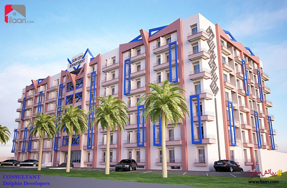 382 ( sq.ft ) apartment for sale ( fifth floor ) in Sun City Housing Scheme, Lahore