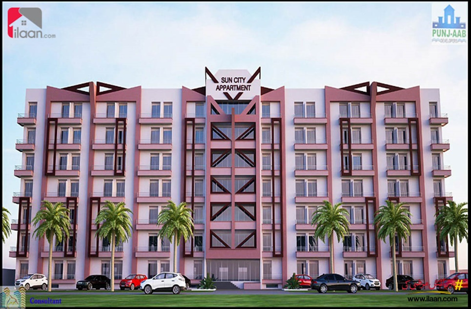 378 ( sq.ft ) apartment for sale ( fifth floor ) in Sun City Housing Scheme, Lahore