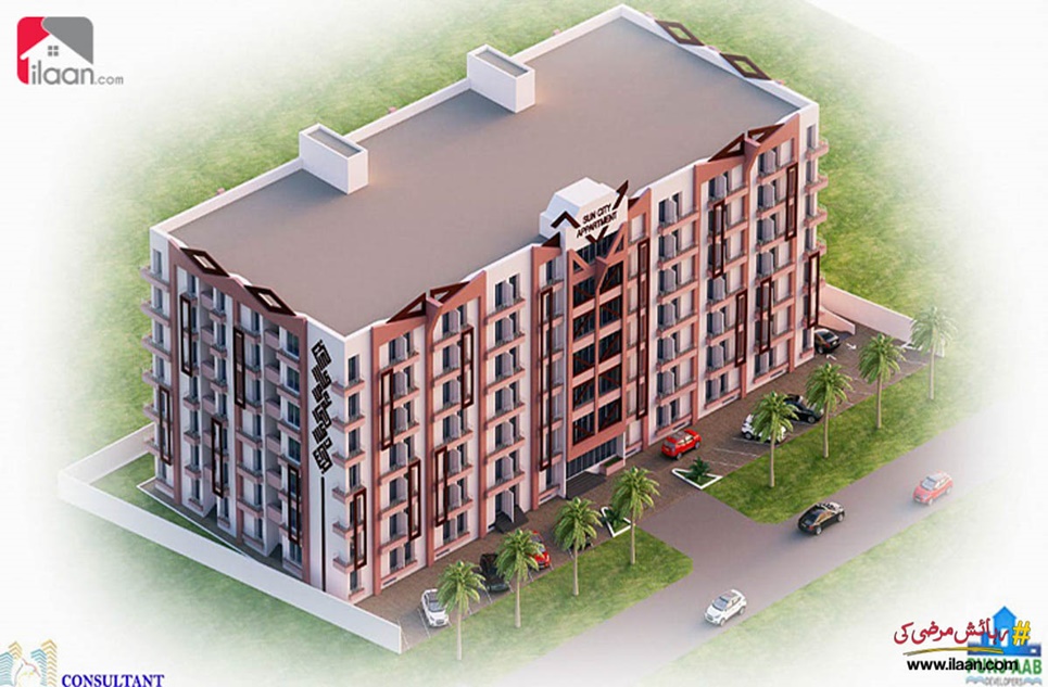 372 ( sq.ft ) apartment for sale ( fifth floor ) in Sun City Housing Scheme, Lahore