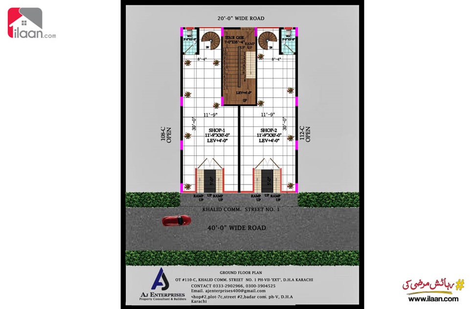 550 ( sq.ft ) apartment for sale ( third floor ) in Phase 7 Extension, DHA, Karachi