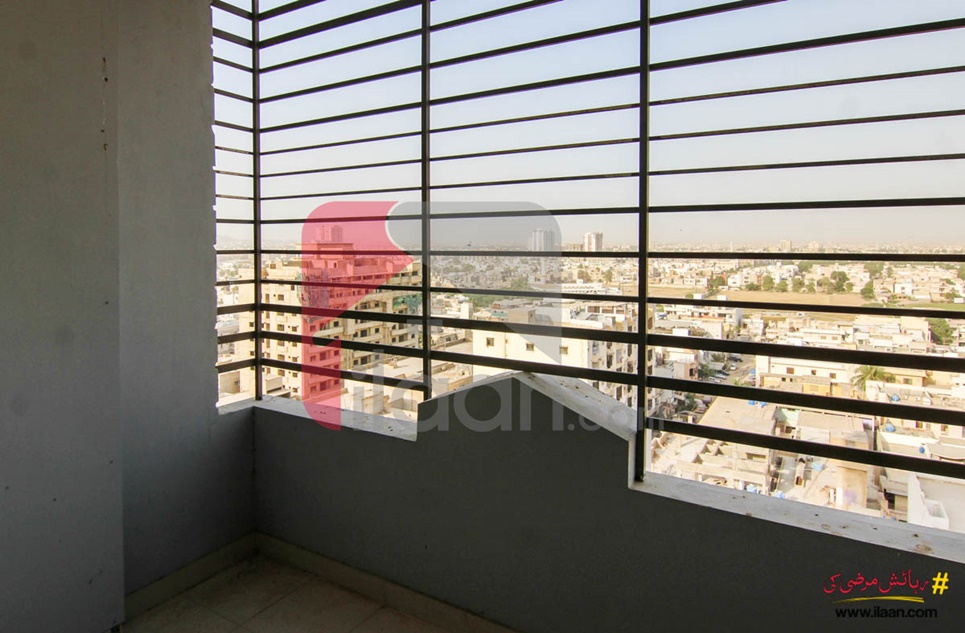 1400 ( sq.ft ) apartment for sale ( ninth floor ) in Block H, North Nazimabad Town, Karachi