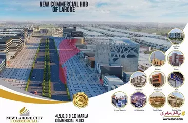8 marla commercial plot for sale on Backside of Main Boulevard, New Lahore City, Lahore