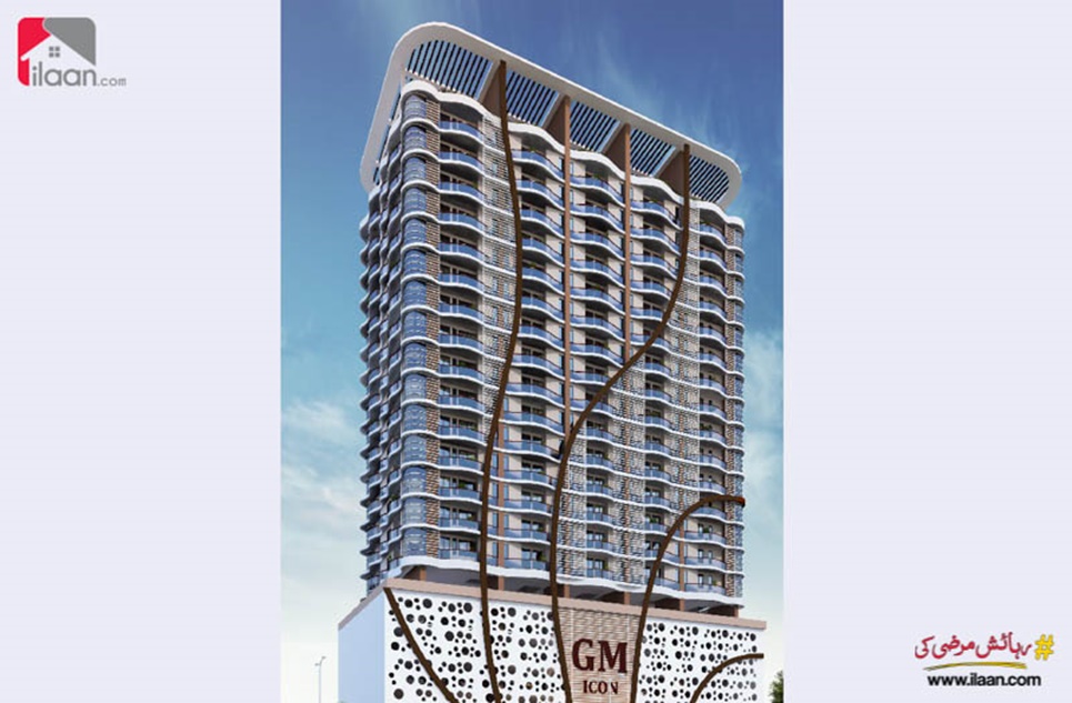 1575 ( sq.ft ) apartment for sale in GM Icon, Lake View Commercial, Precinct 19, Bahria Town, Karachi