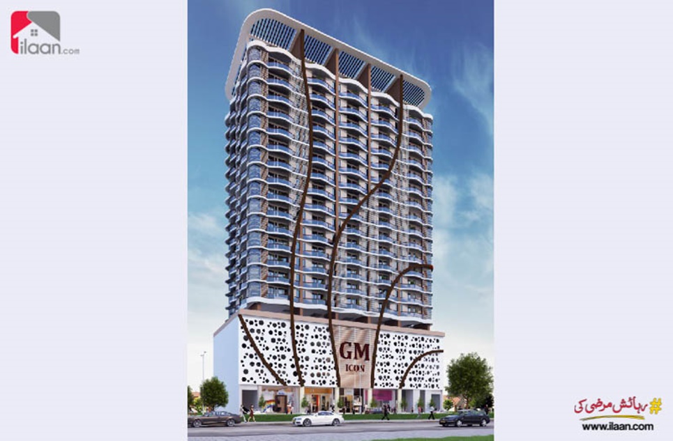 1002 ( sq.ft ) apartment for sale in GM Icon, Lake View Commercial, Precinct 19, Bahria Town, Karachi