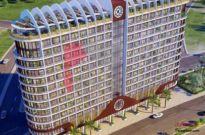 540 ( sq.ft ) apartment for sale ( sixth floor ) in Liberty Clock Tower, Bahria Town, Karachi