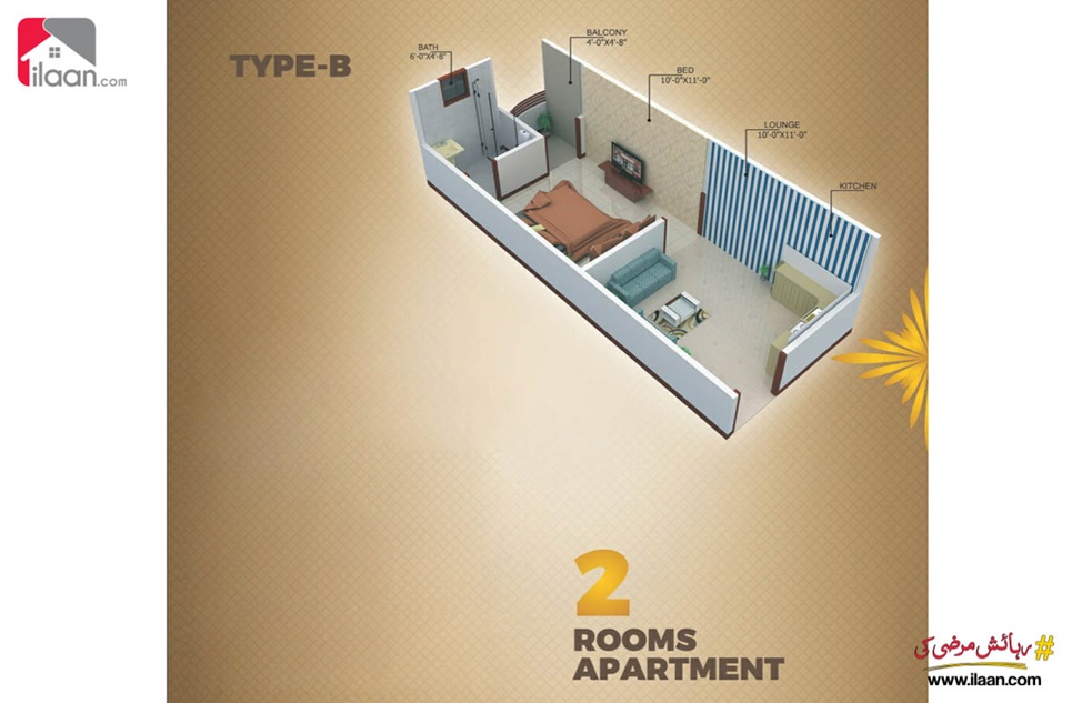 324 Sq.ft Apartment for Sale in Mateen Residency, North Nazimabad Town, Karachi