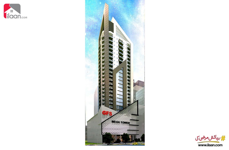 558 Sq.ft Apartment for Sale in GFS Mega Tower, Bahria Town, Karachi