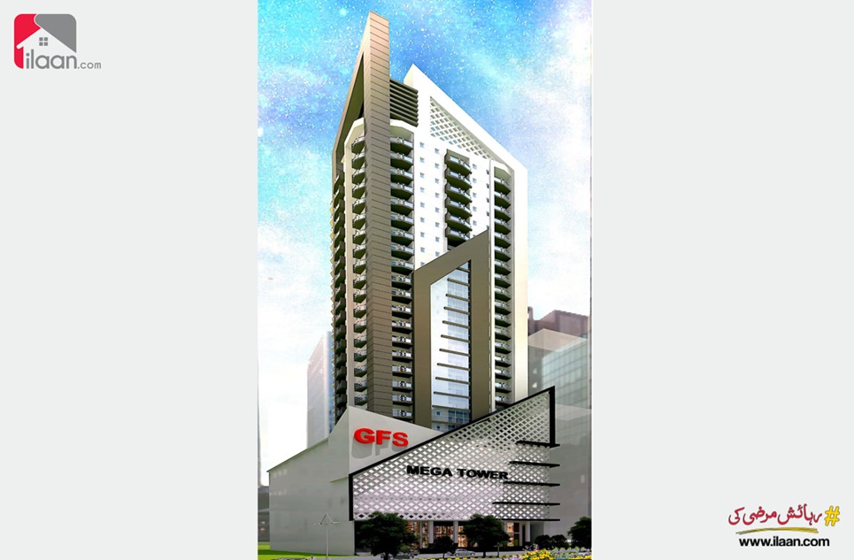 934 Sq.ft Apartment for Sale in GFS Mega Tower, Bahria Town, Karachi