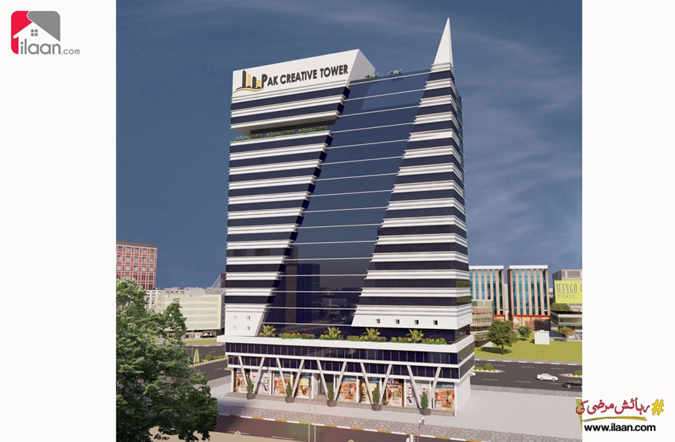 550 Sq.ft Office for Sale (Seventh Floor) in Pak Creative Tower, Bahria Town, Karachi