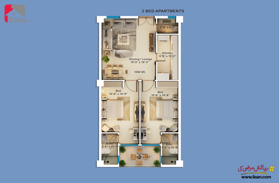1000 Sq.ft Apartment for Sale in Tower A, Block Q, Phase 8 - Air Avenue, DHA, Lahore