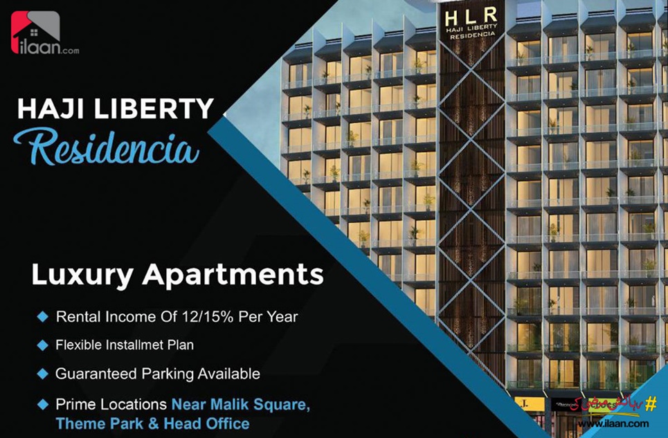 950 Sq.ft Apartment for Sale in Haji Liberty Residencia, Bahria Town, Karachi