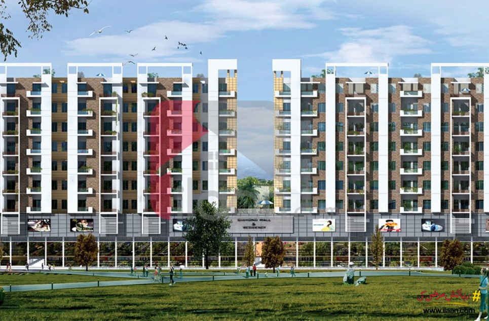 887 Sq.ft Apartment for Sale in Diamond Mall & Residency, Gulberg Greens, Islamabad