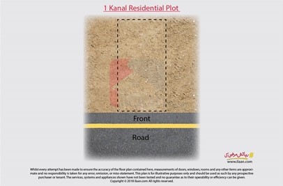 1 kanal plot for sale in Block A1, PIA Housing Scheme, Lahore