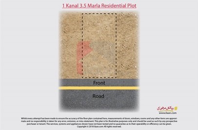 1 kanal 3.5 marla plot for sale in Block FF, Phase 4, DHA, Lahore